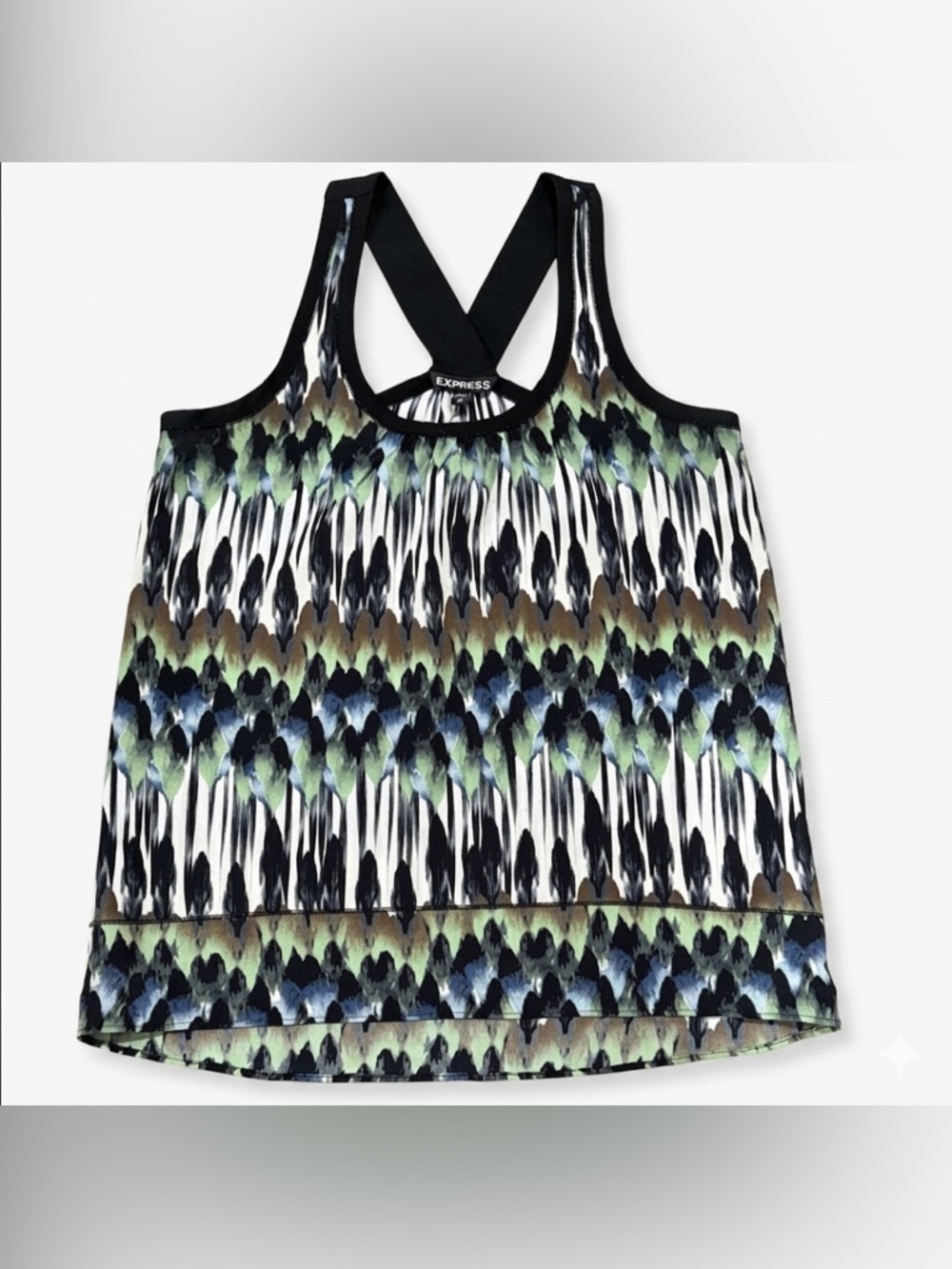 Express Women’s Geometric Ikat Racerback Tank Top Size XS